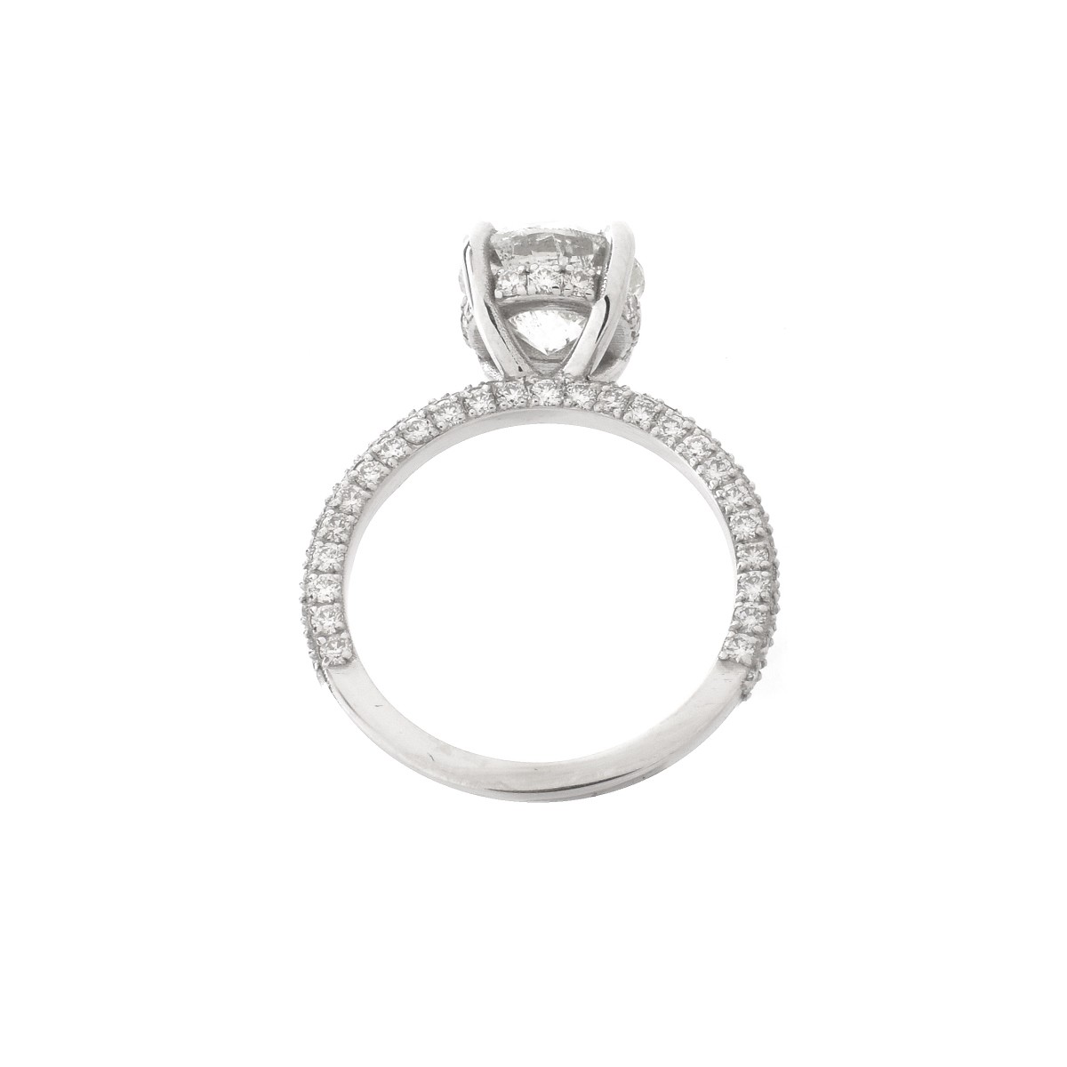 IGL Diamond and 18K Engagement Ring