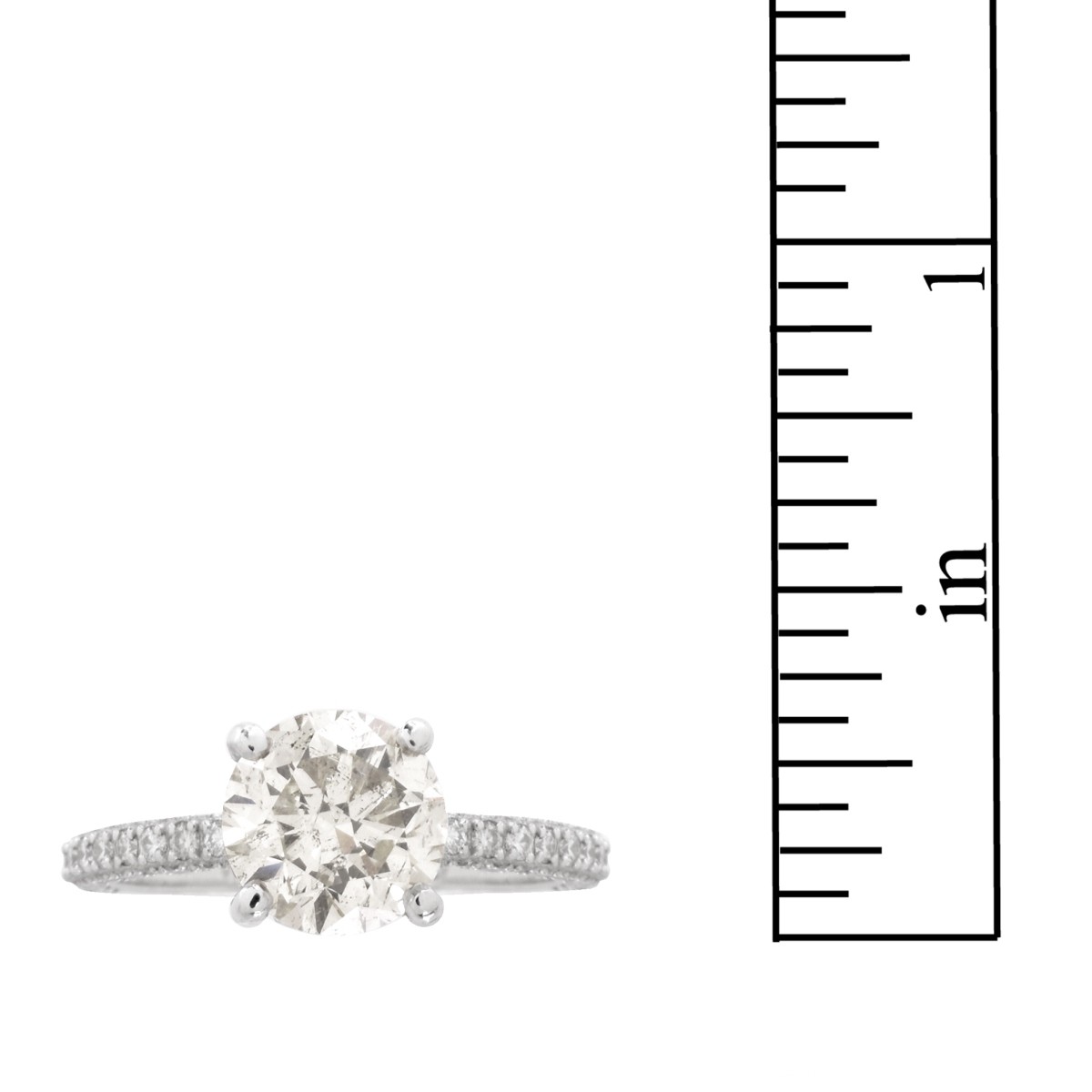 IGL Diamond and 18K Engagement Ring