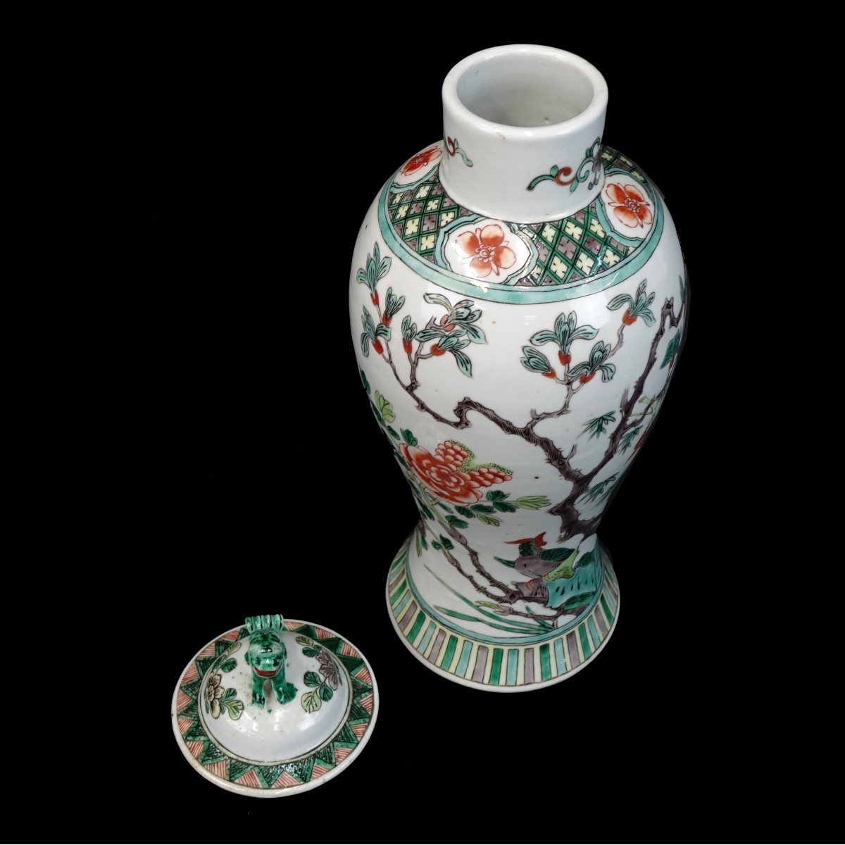 Chinese Famille Vert Porcelain Vase