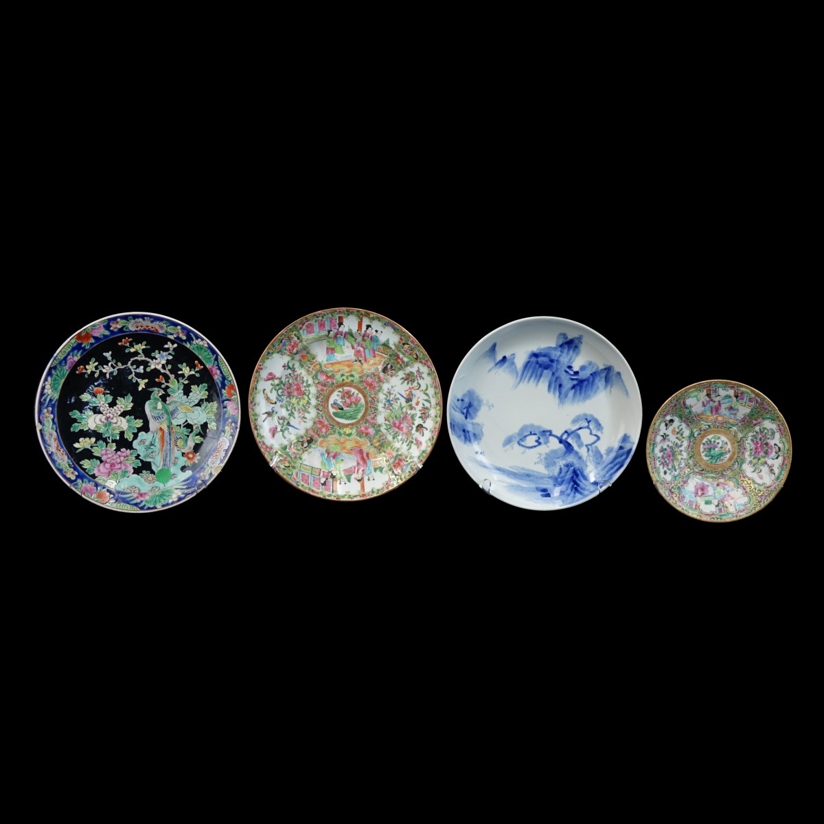 Four (4) Chinese and Japanese Plates