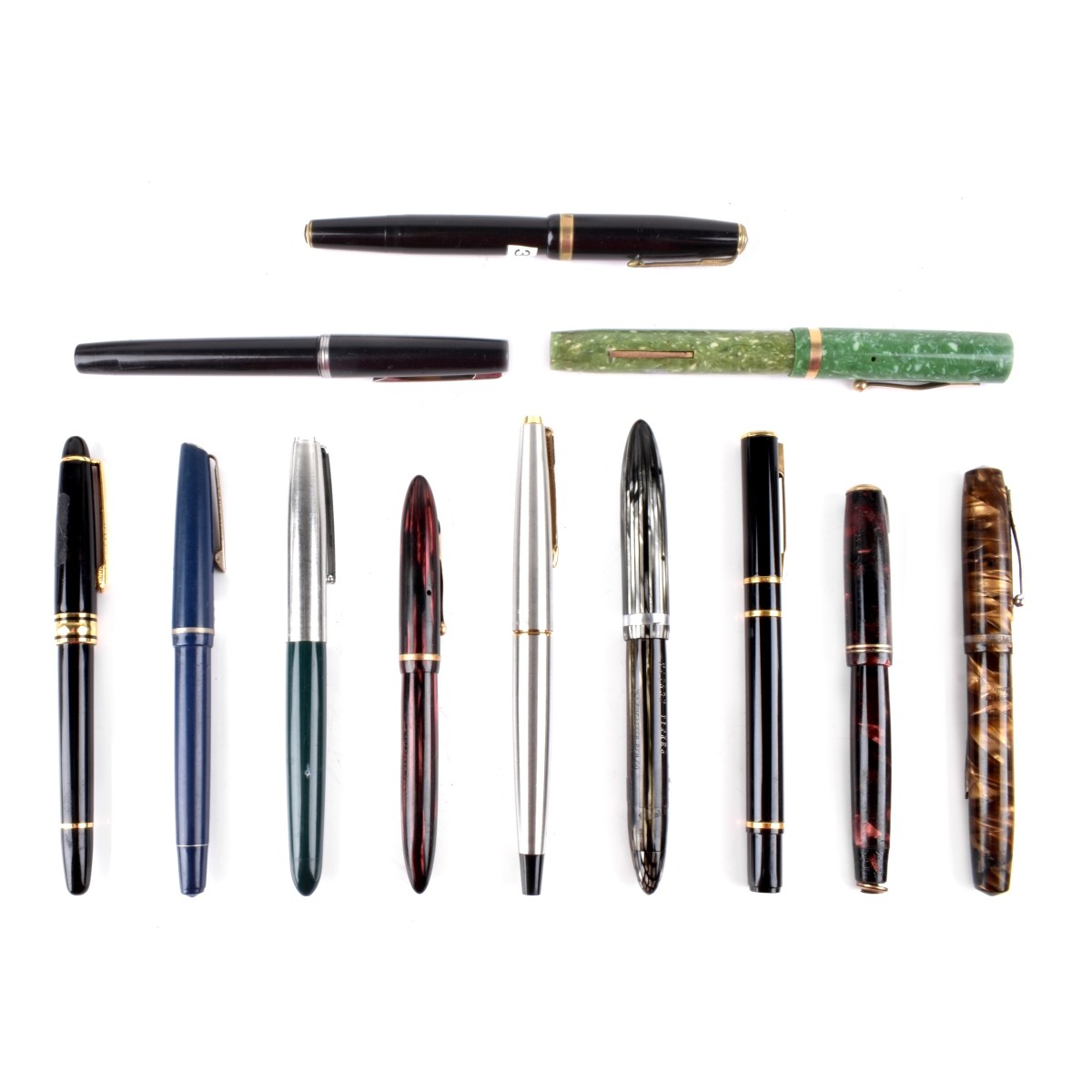 Twelve Vintage Fountain Pens