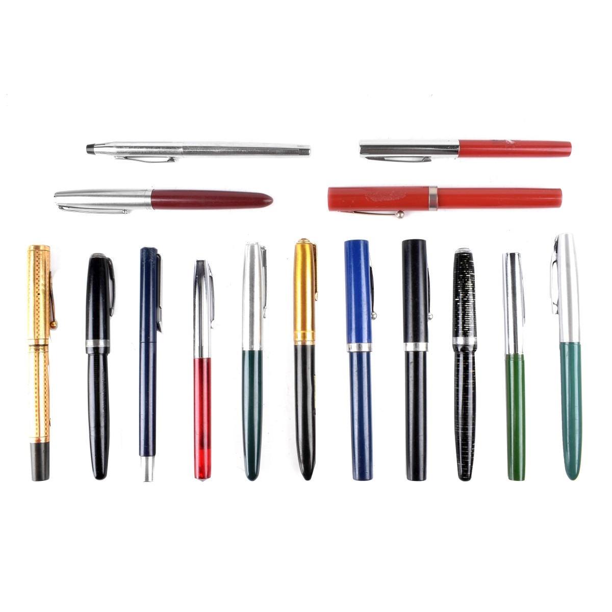 Fifteen Vintage Fountain Pens