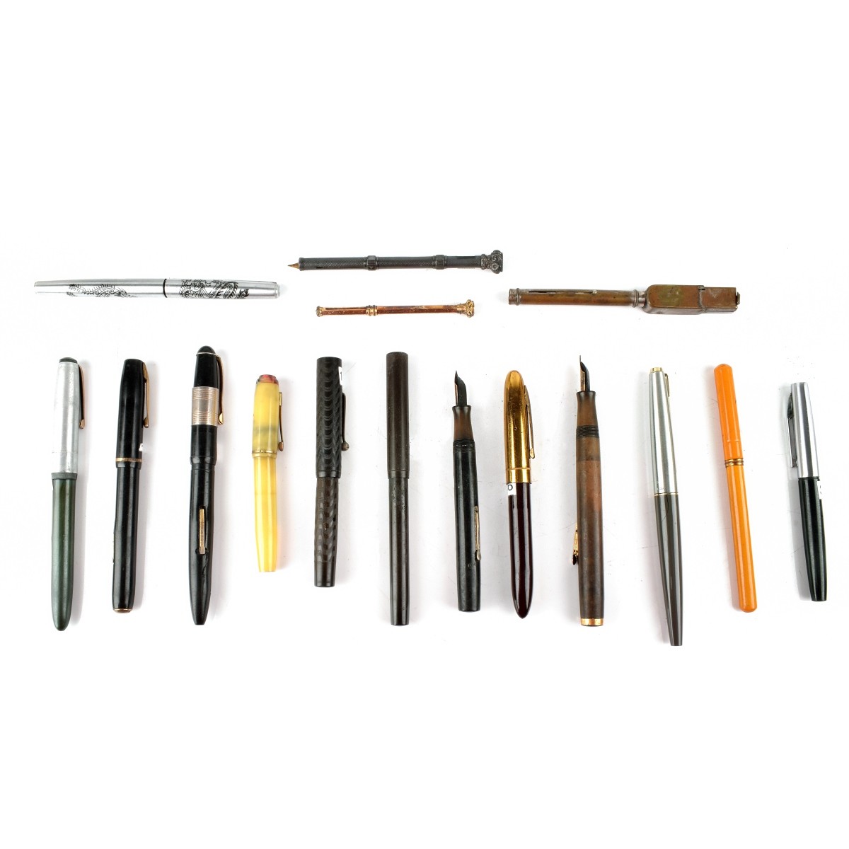 Sixteen Pens and Writing Instruments