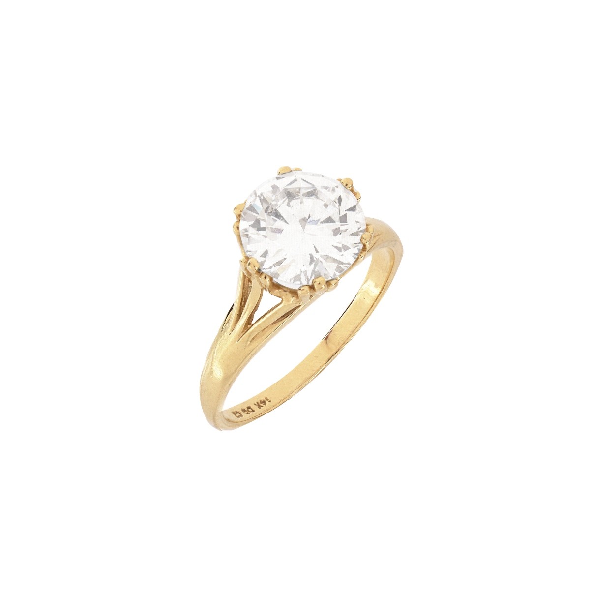 CZ and 14K Ring