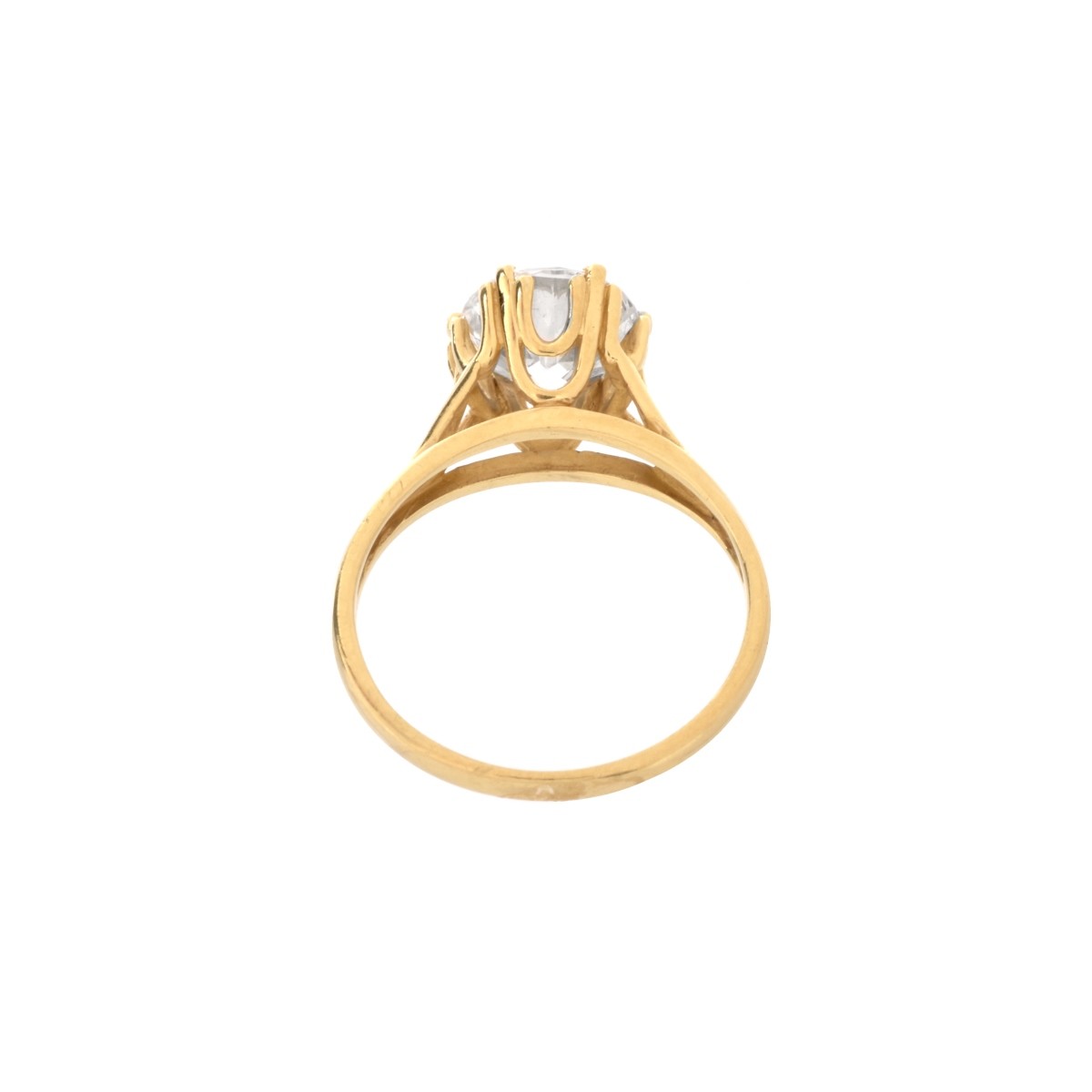 CZ and 14K Ring