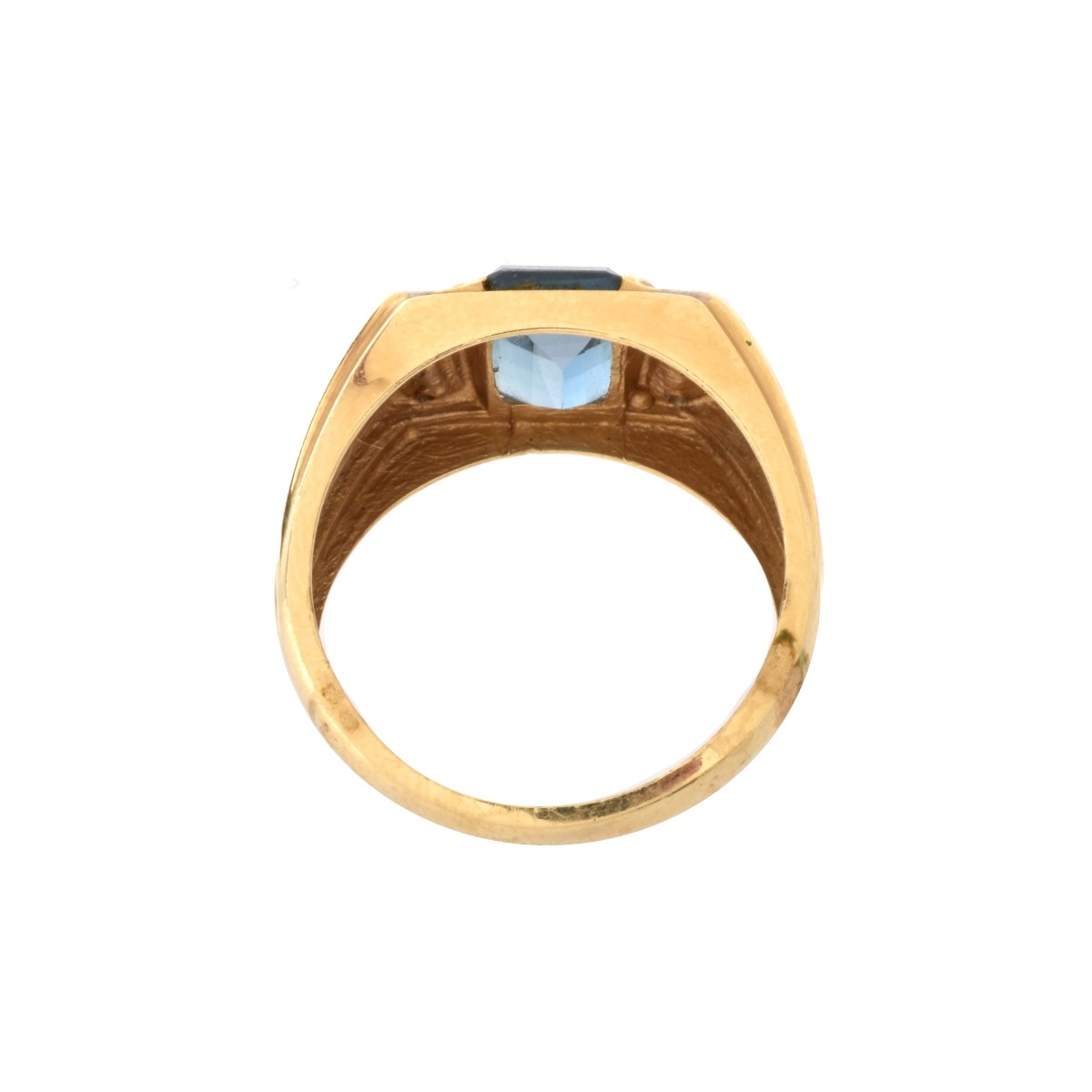 Topaz and 14K Man's Ring