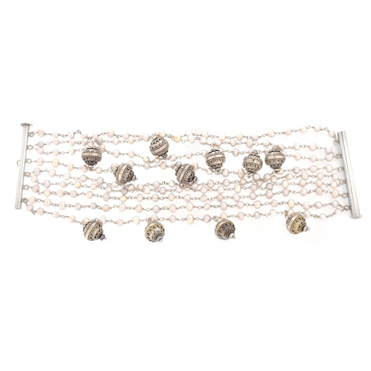 Pearl and Sterling Silver Bracelet