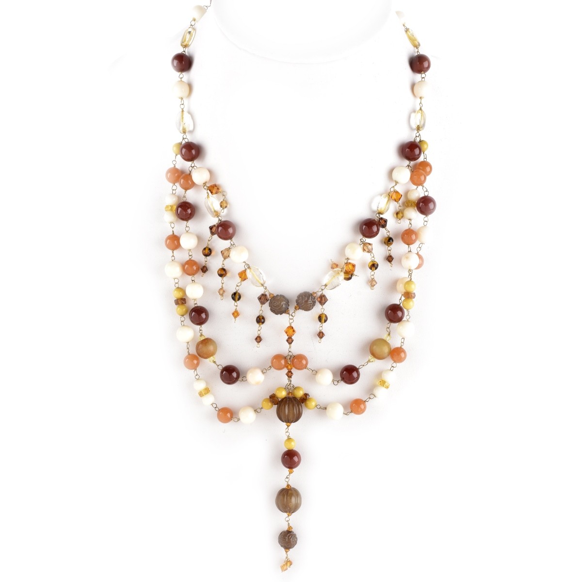 Hardstone Beaded Necklace