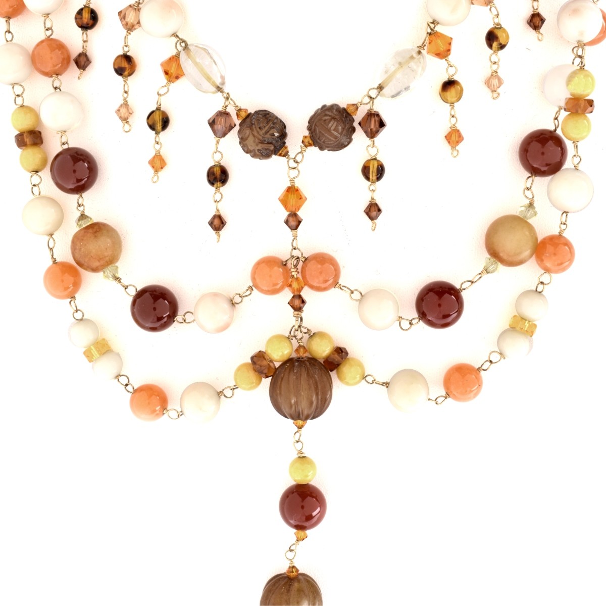 Hardstone Beaded Necklace