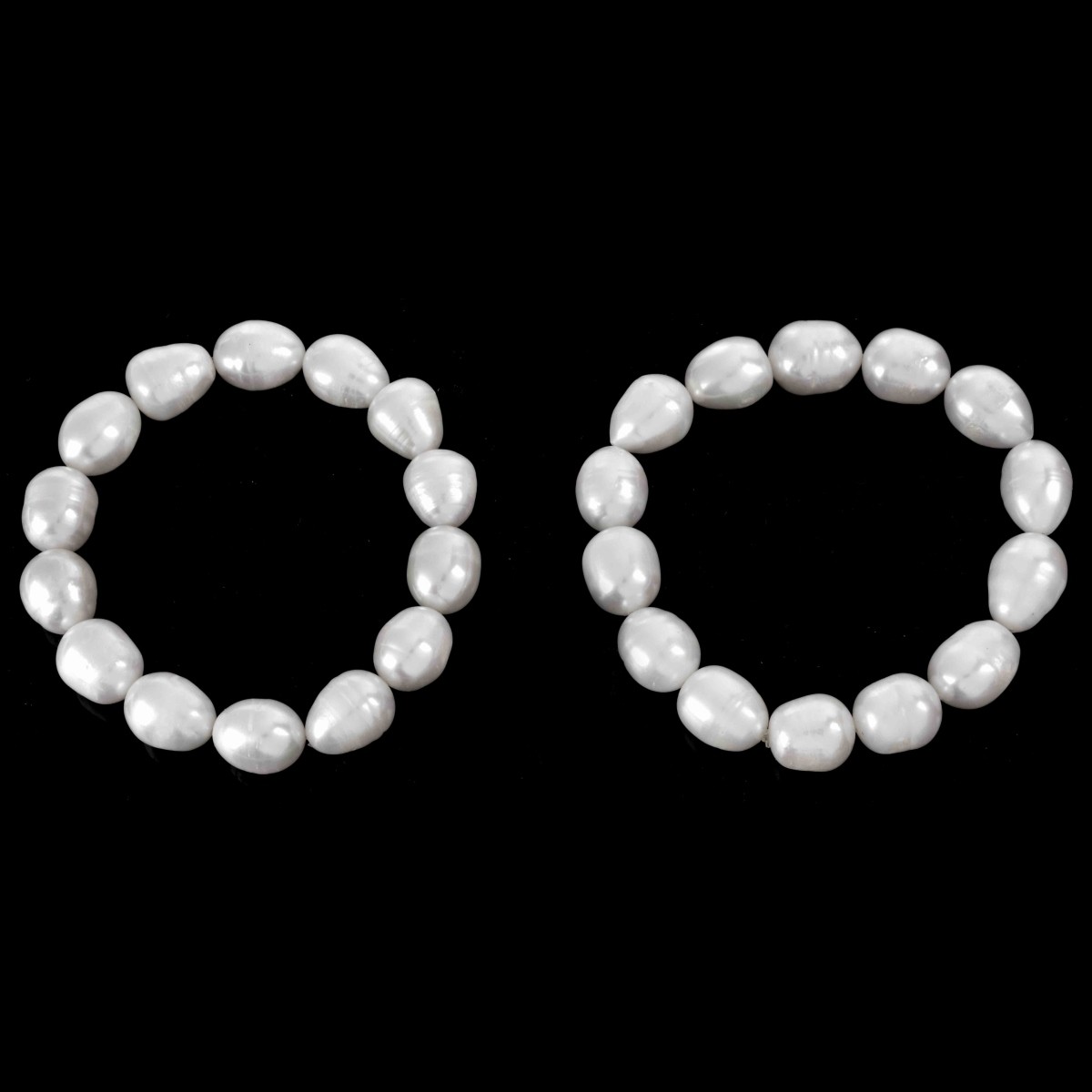 Two Baroque Pearl Bracelets