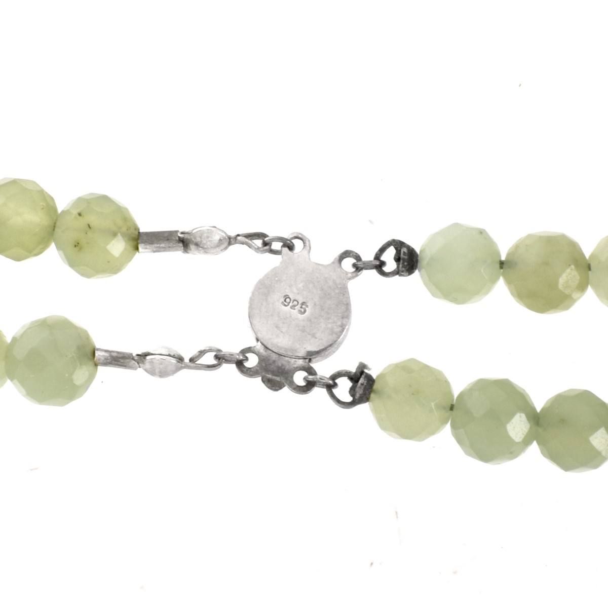 Jade and Sterling Necklace