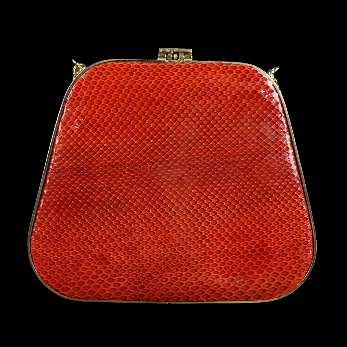 Vintage Red Snakeskin Purse