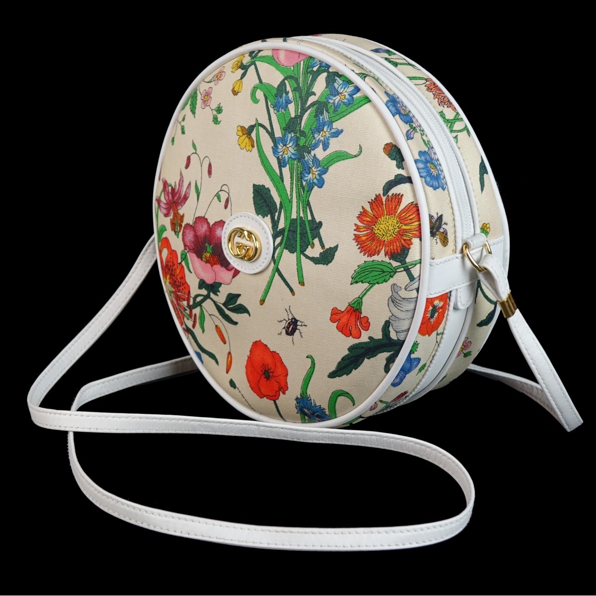 Gucci Floral Bugs Canvas Purse