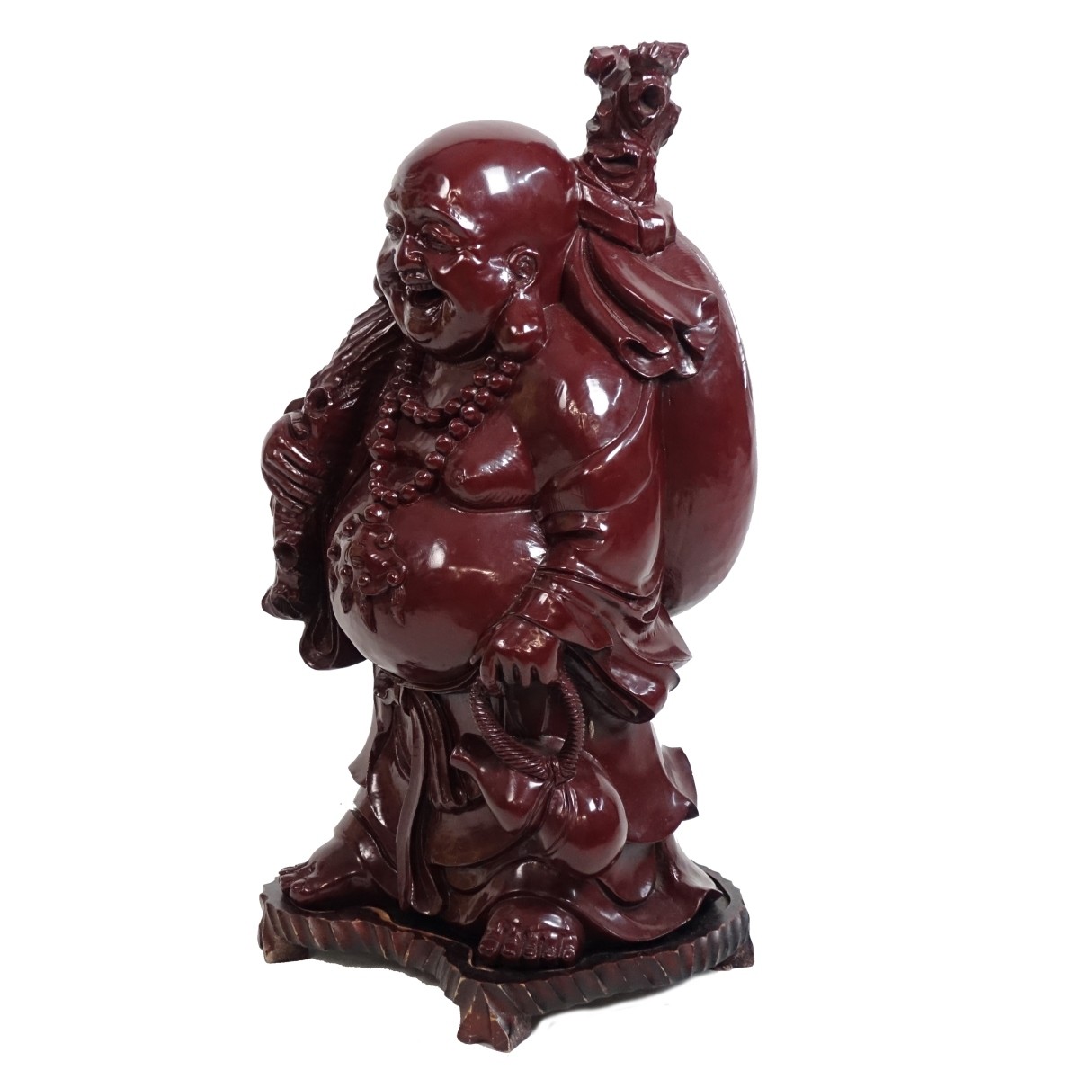 Chinese Carved Lacquered Buddha