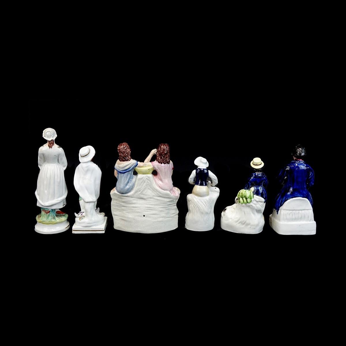 Six (6) Staffordshire Figurines