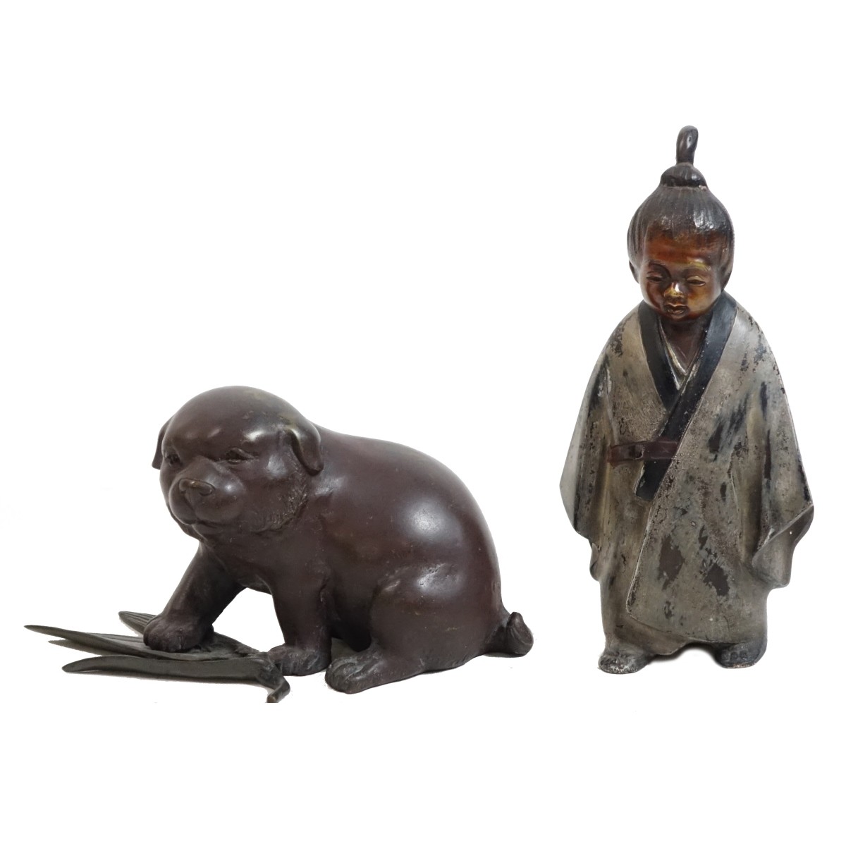 Two (2) Japanese Bronze Figures