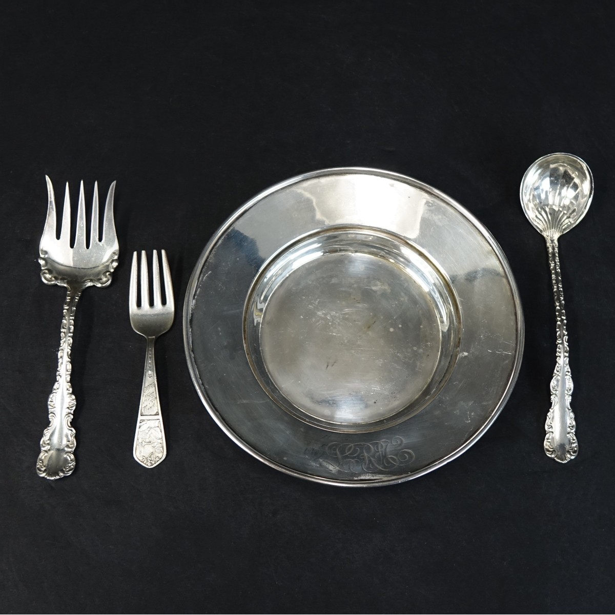 Four (4) Sterling Silver Tableware