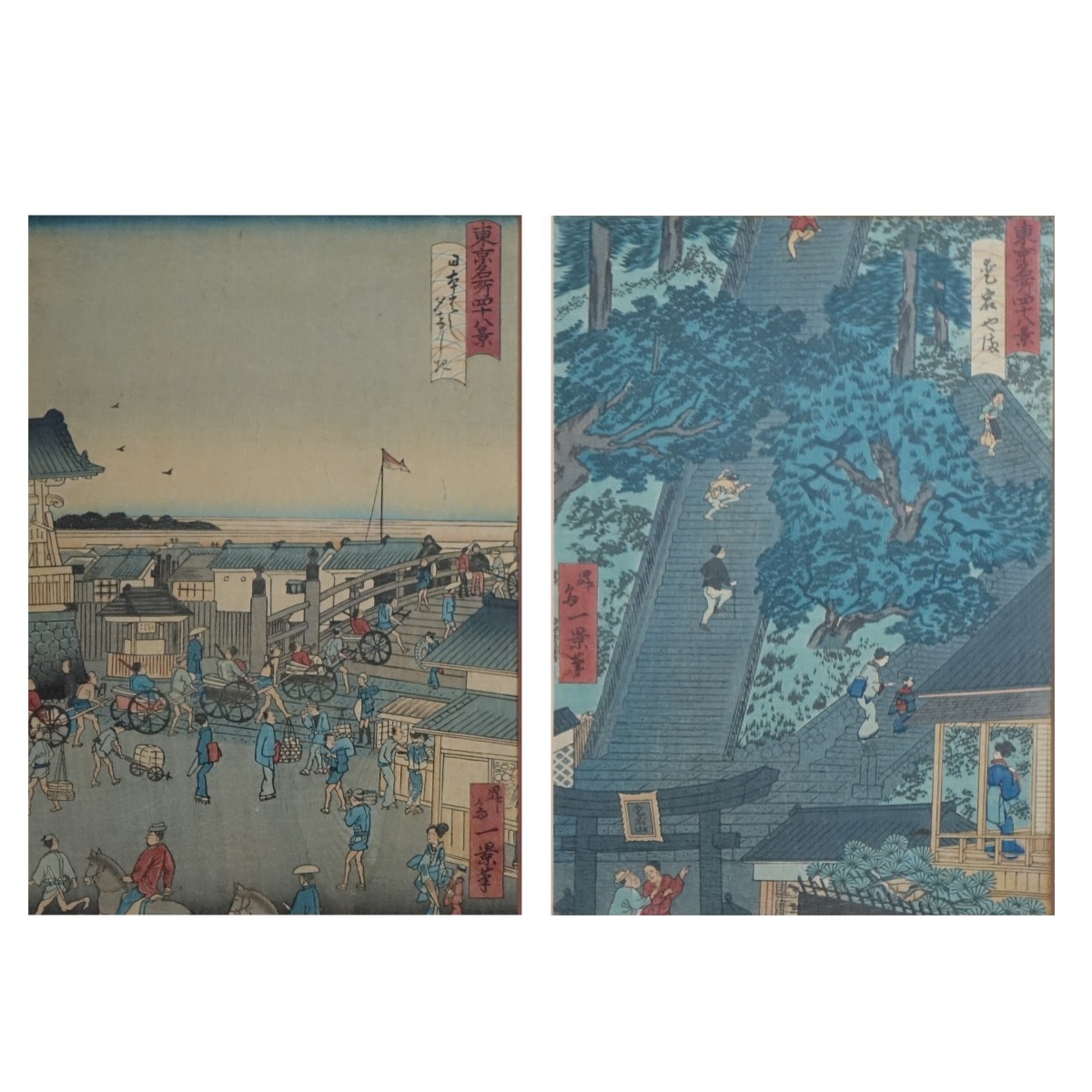 Pair of Japanese Woodblock Prints