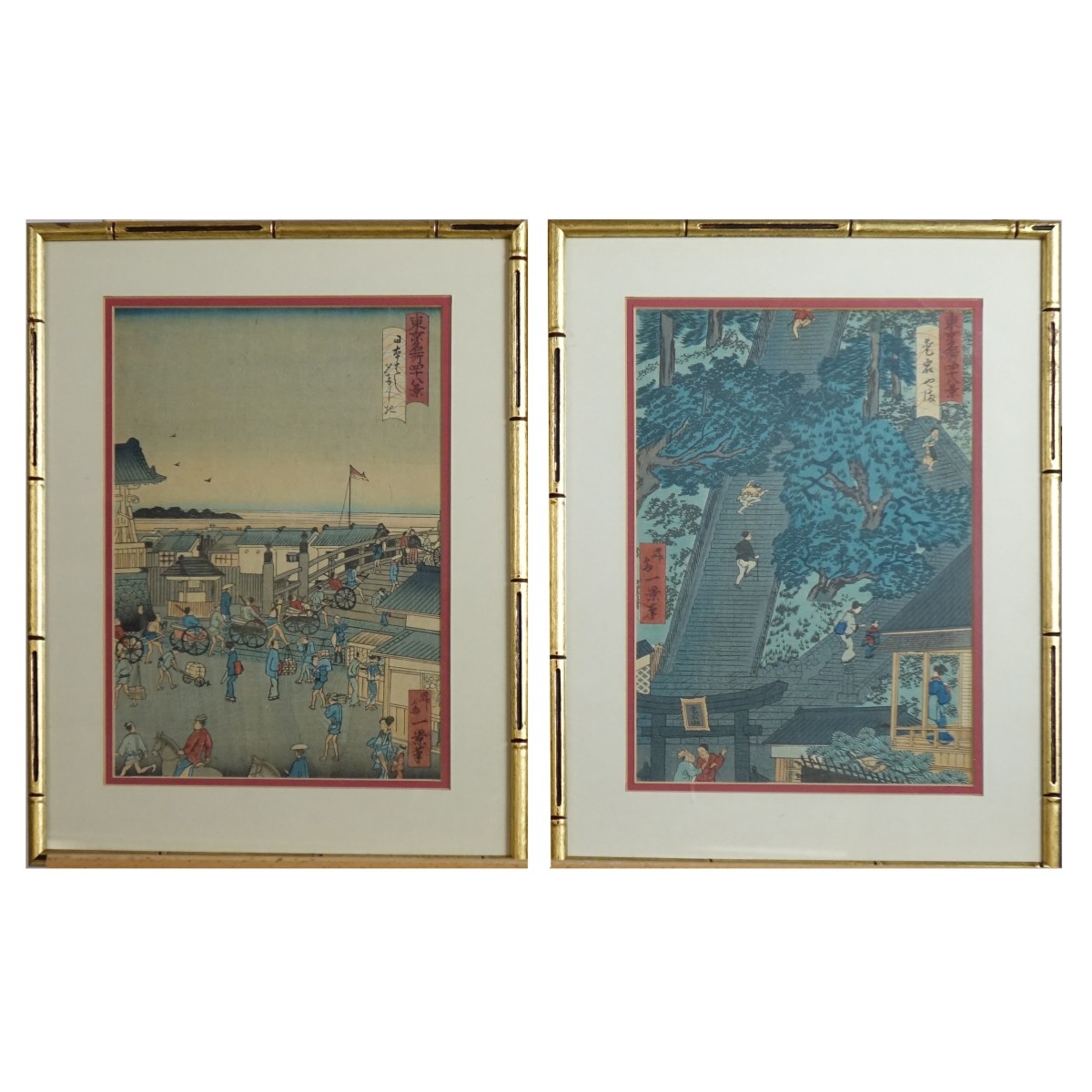 Pair of Japanese Woodblock Prints