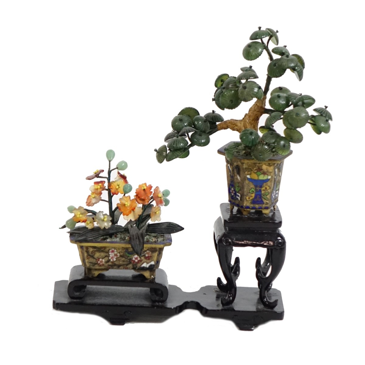 Two (2) Chinese Miniature Ming Trees