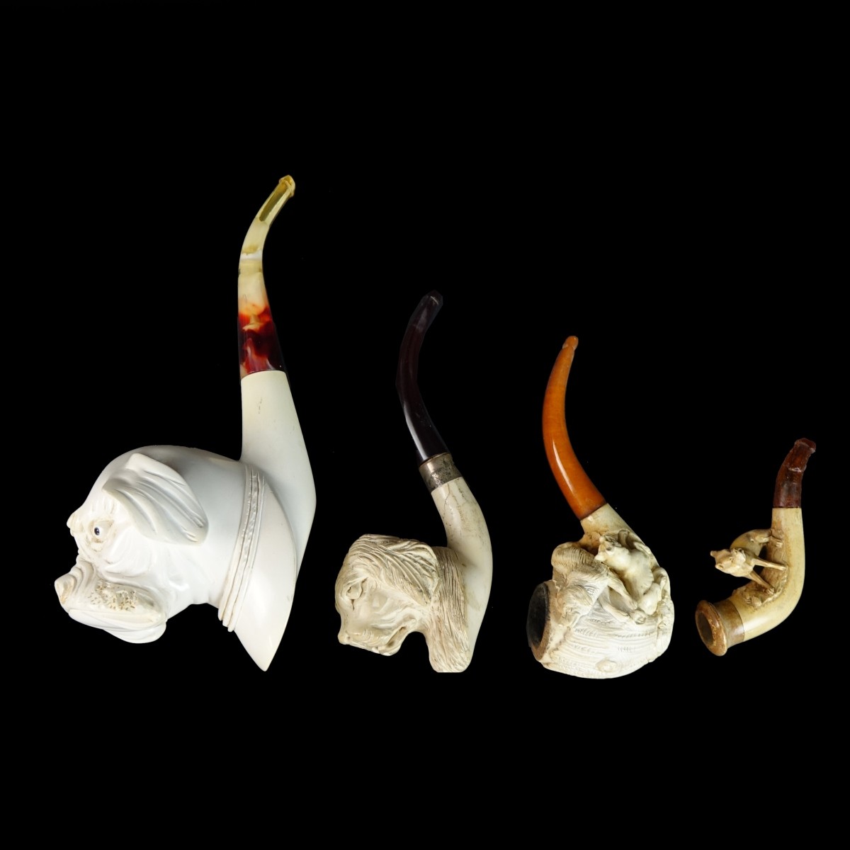 Four (4) Meerschaum Smoking Pipes