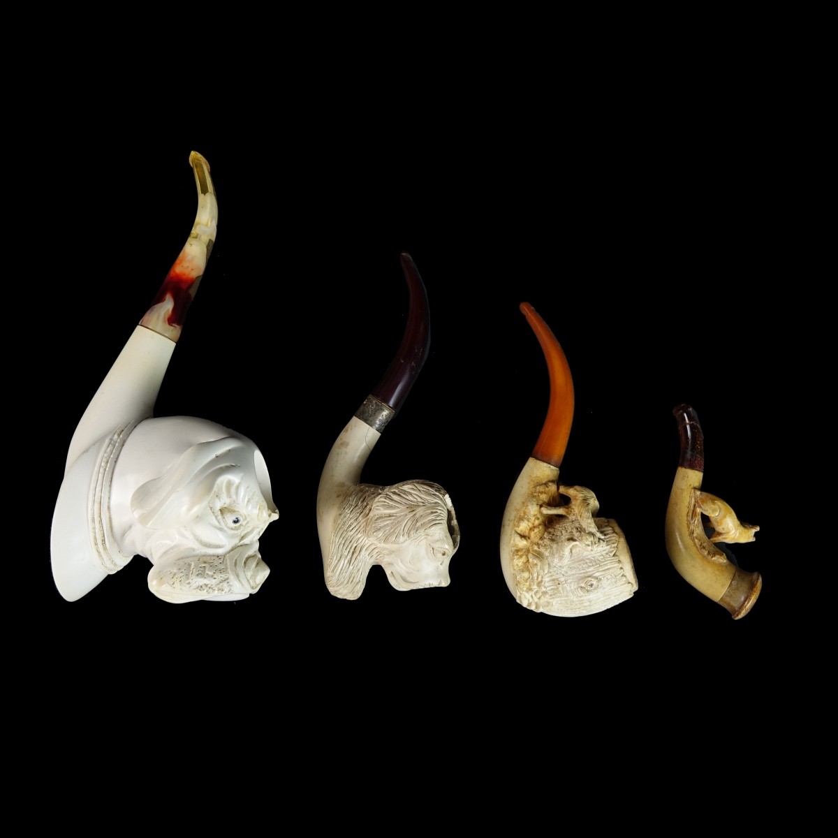 Four (4) Meerschaum Smoking Pipes