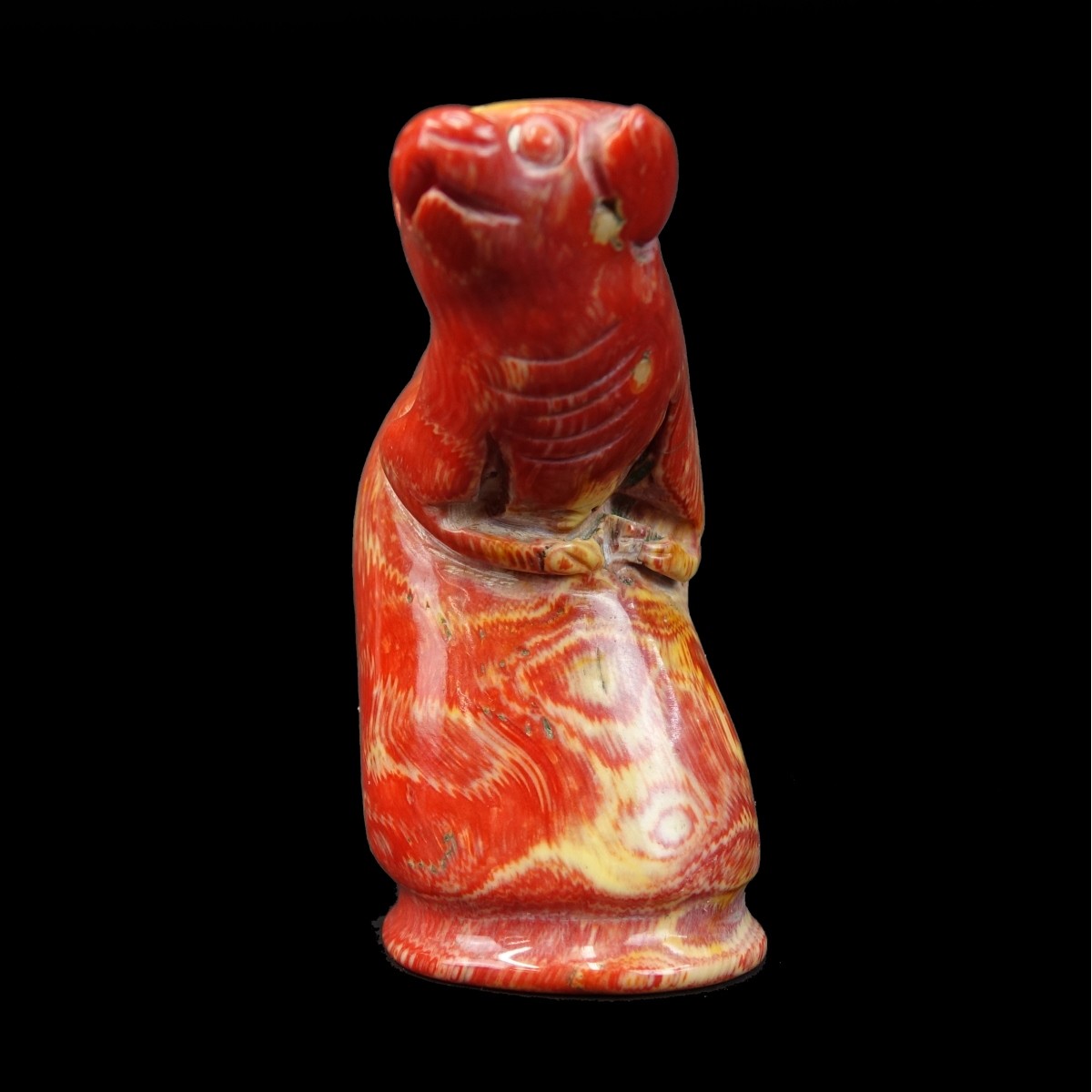 Chinese Red Coral Snuff Bottle