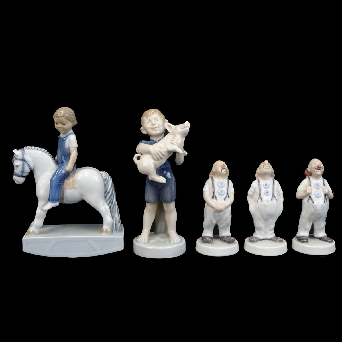 Five (5) Royal Copenhagen and B&G Figurines