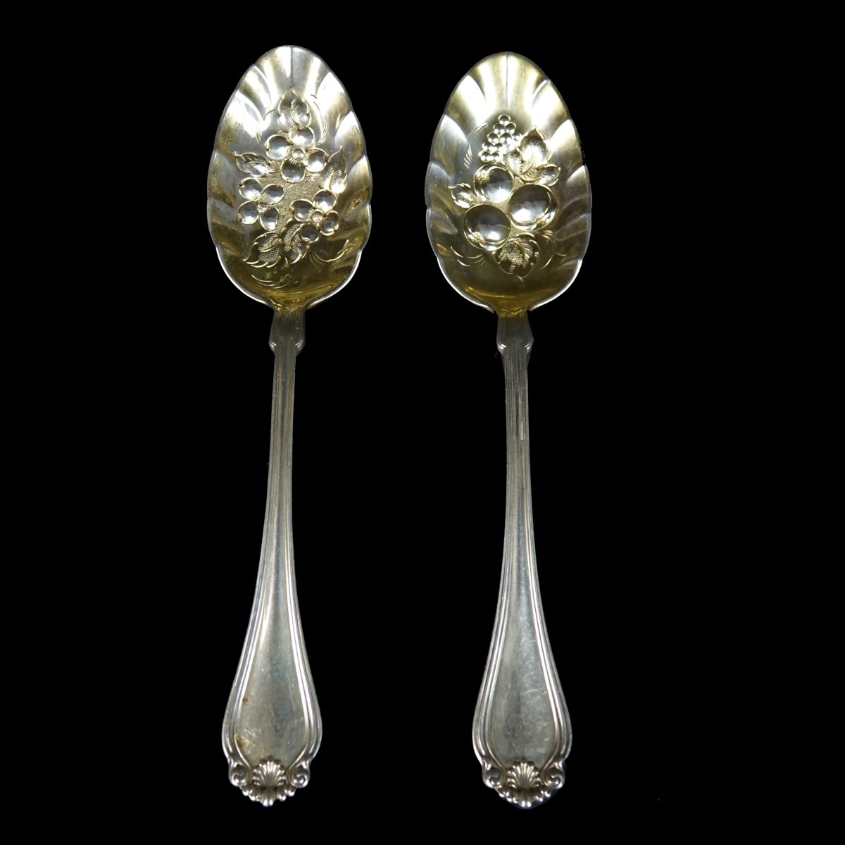 Pair of Dominick and Haff Sterling Spoons