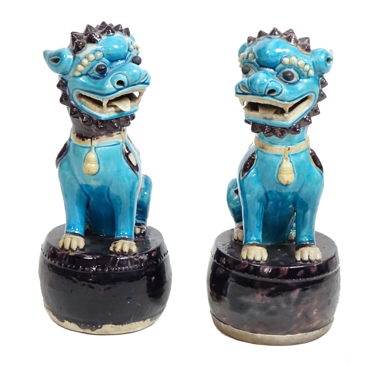 Pair of Chinese Foo Dog Figures