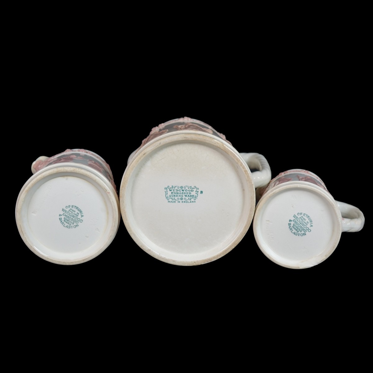 Three (3) Wedgwood Pitchers