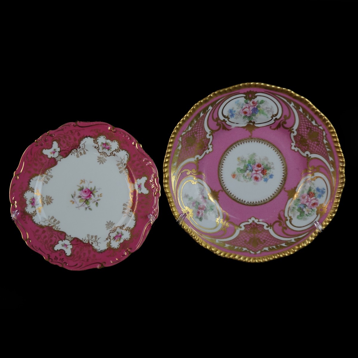 Limoges and Coalport Plates.