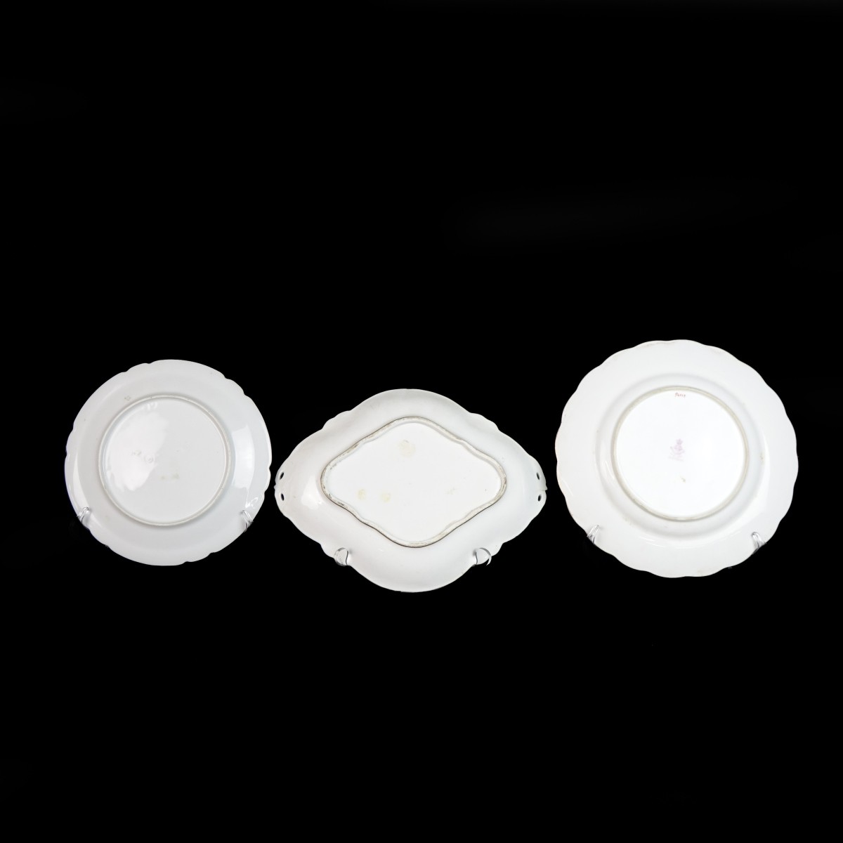 Three (3) Antique Porcelain Tableware