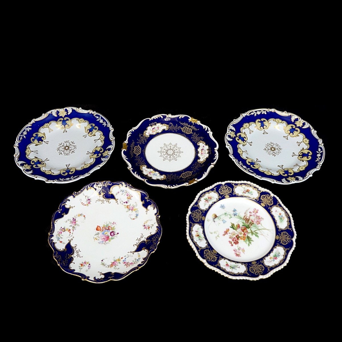 (5) Vintage Porcelain Plates