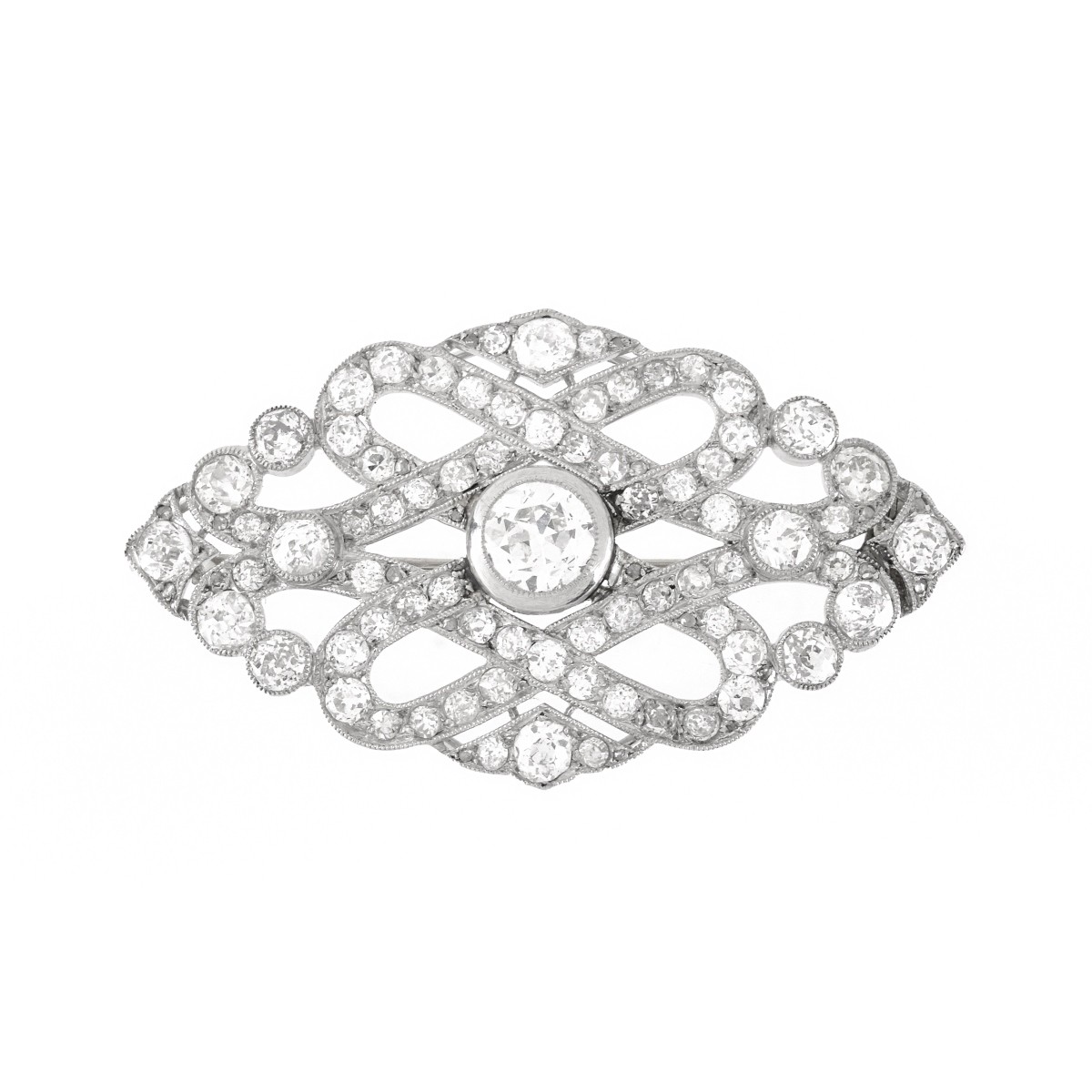 Cartier Art Deco Diamond Brooch