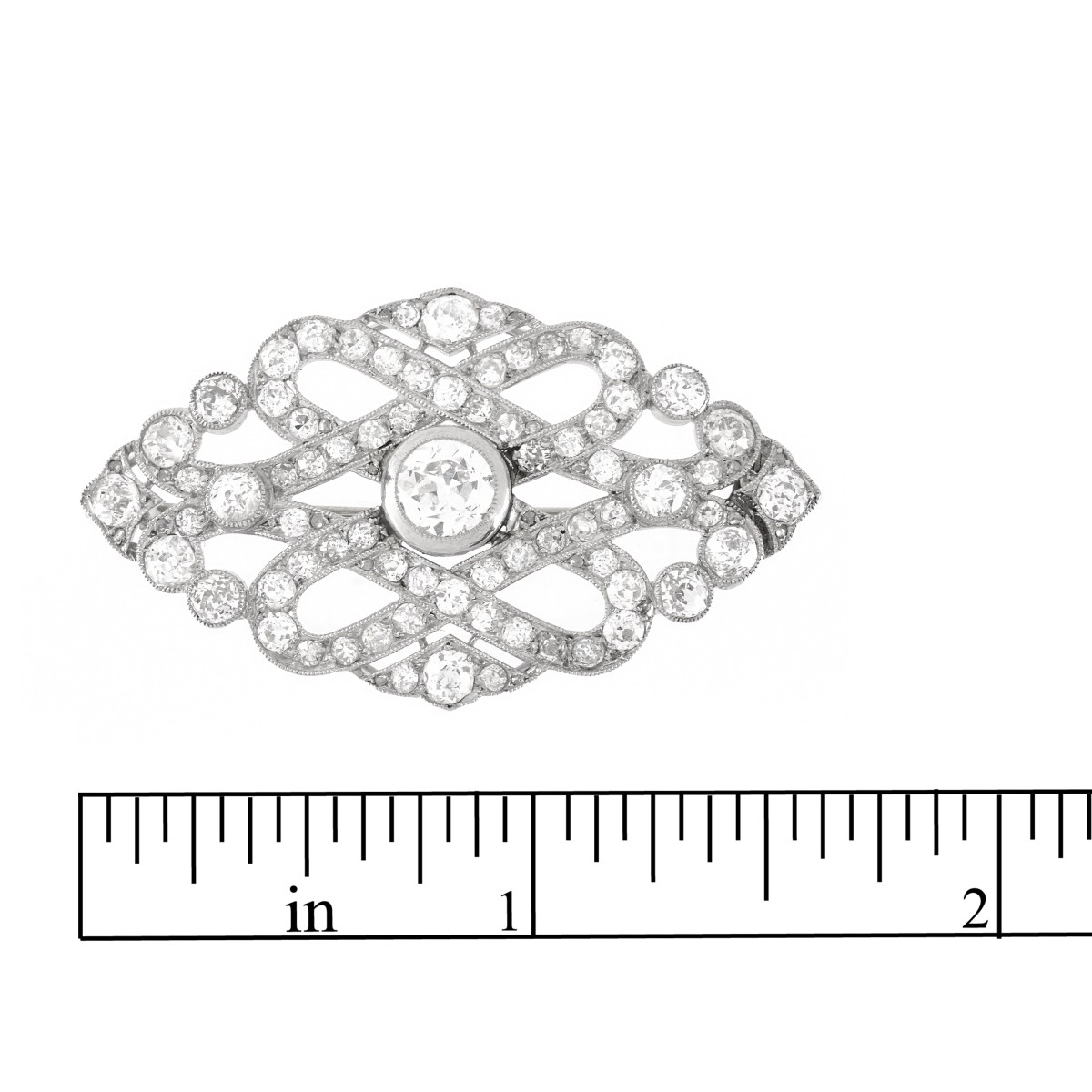 Cartier Art Deco Diamond Brooch