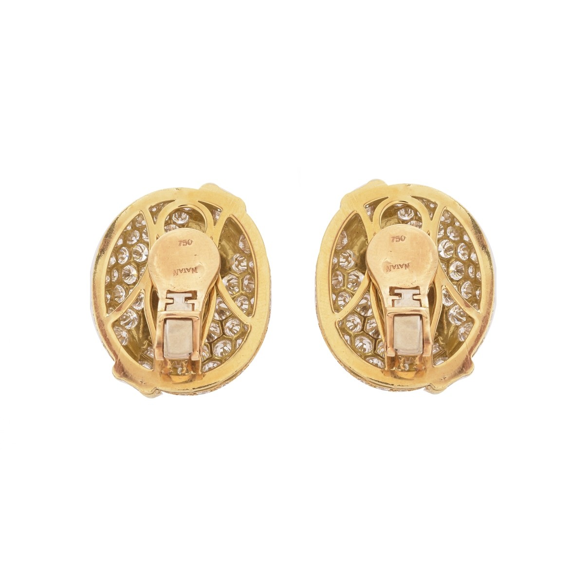 Diamond and 18K Earrings