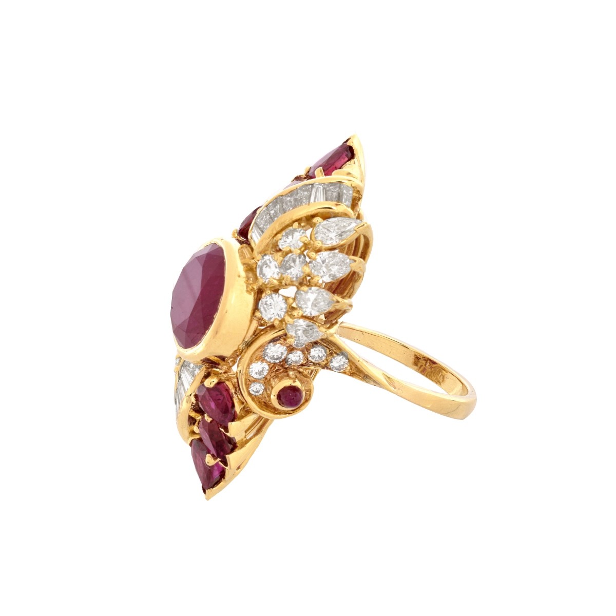 Ruby, Diamond and 18K Ring
