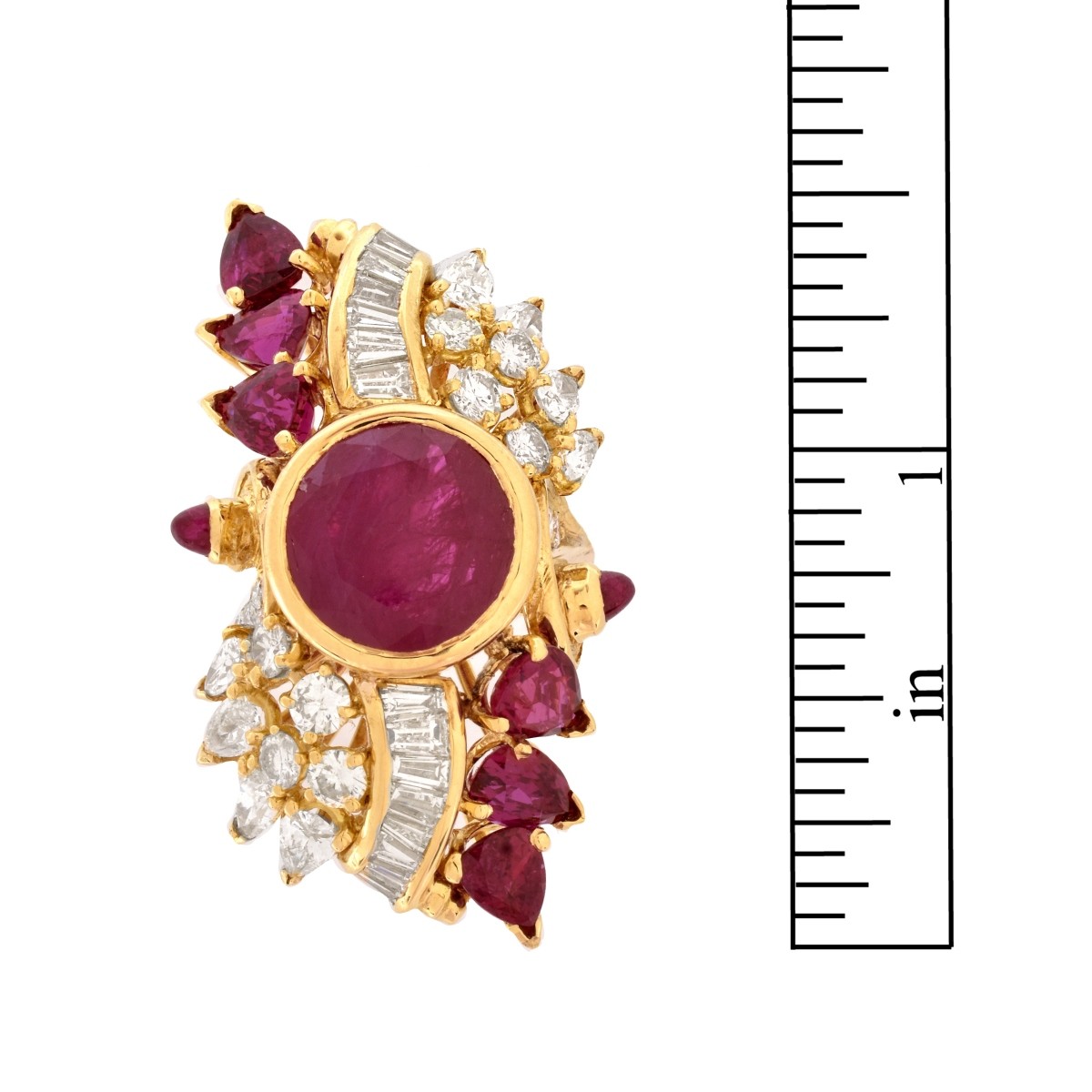 Ruby, Diamond and 18K Ring