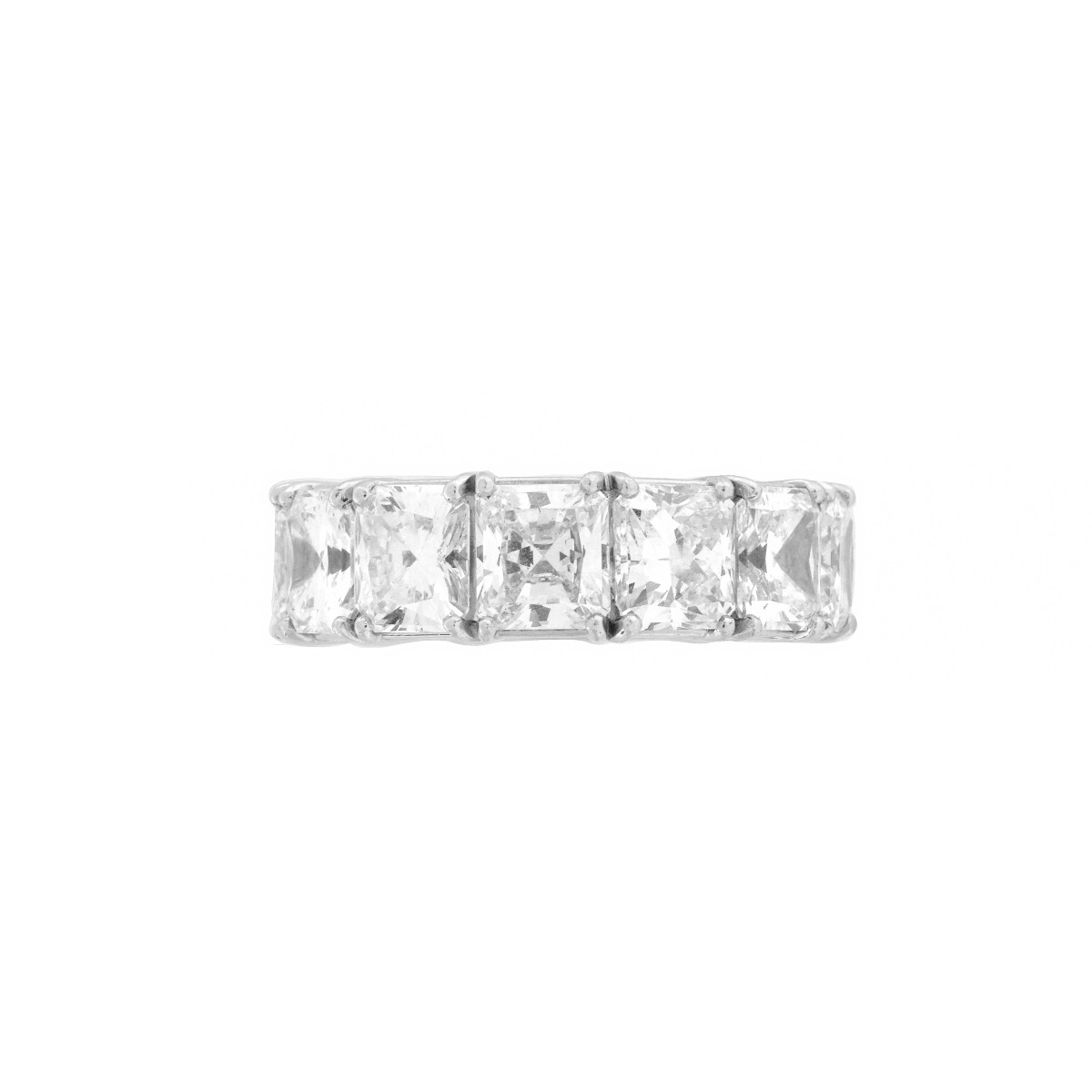 David Webb Diamond and Platinum Eternity Band