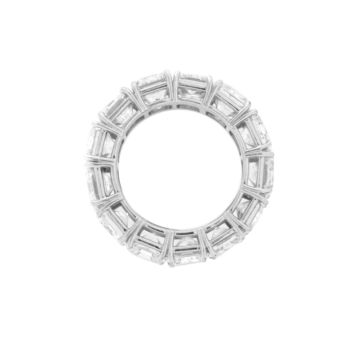 David Webb Diamond and Platinum Eternity Band