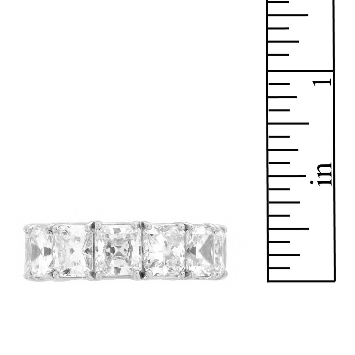 David Webb Diamond and Platinum Eternity Band