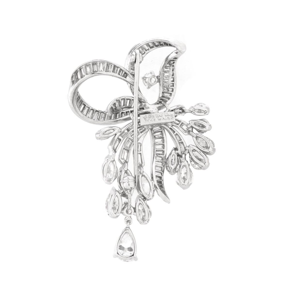 Diamond and Platinum Brooch