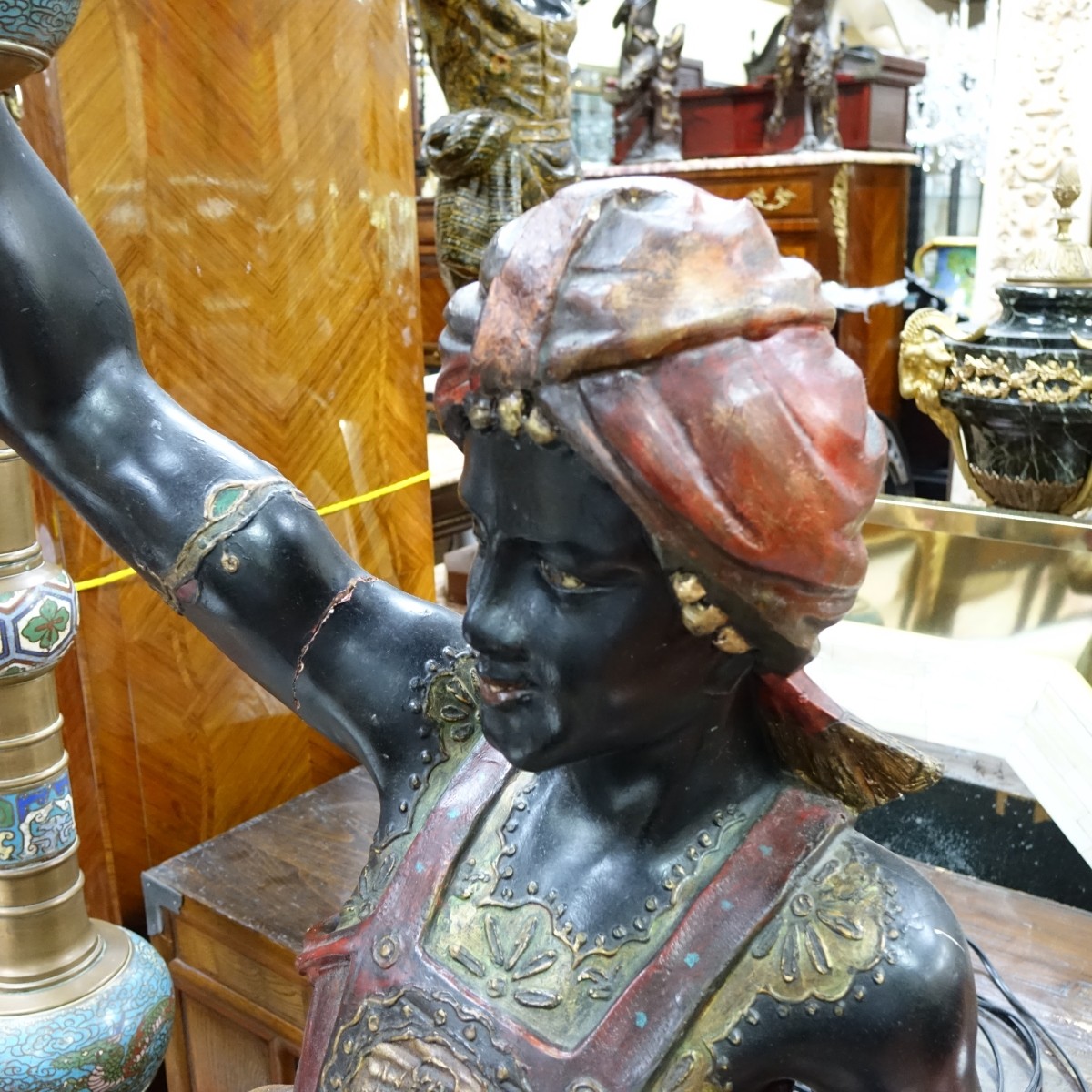 19th C. Venetian Blackamoor Sculpture