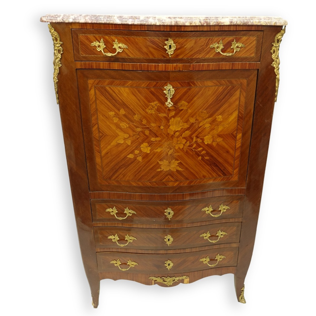 French Louis XVI Style Secretaire Abattant