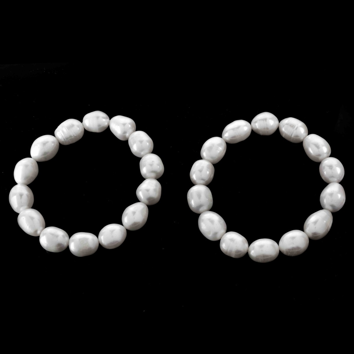 Two Baroque Pearl Bracelets