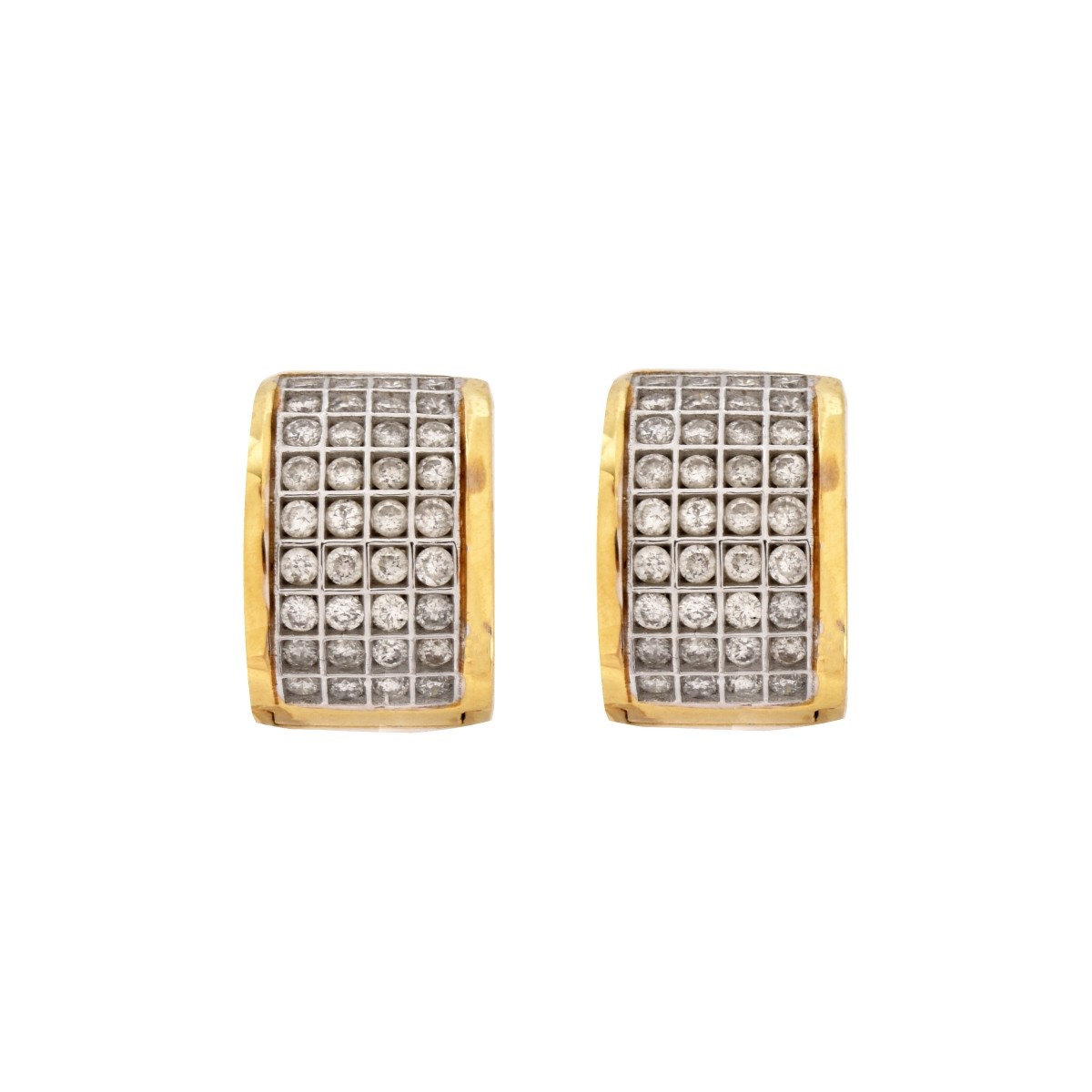 Diamond and 14K Earrings