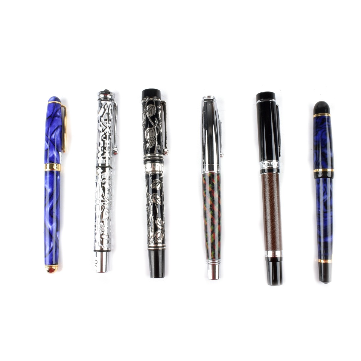 Six Fountain Pens