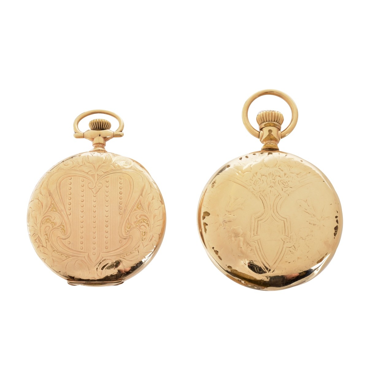 Two Hamilton Pocket Watches