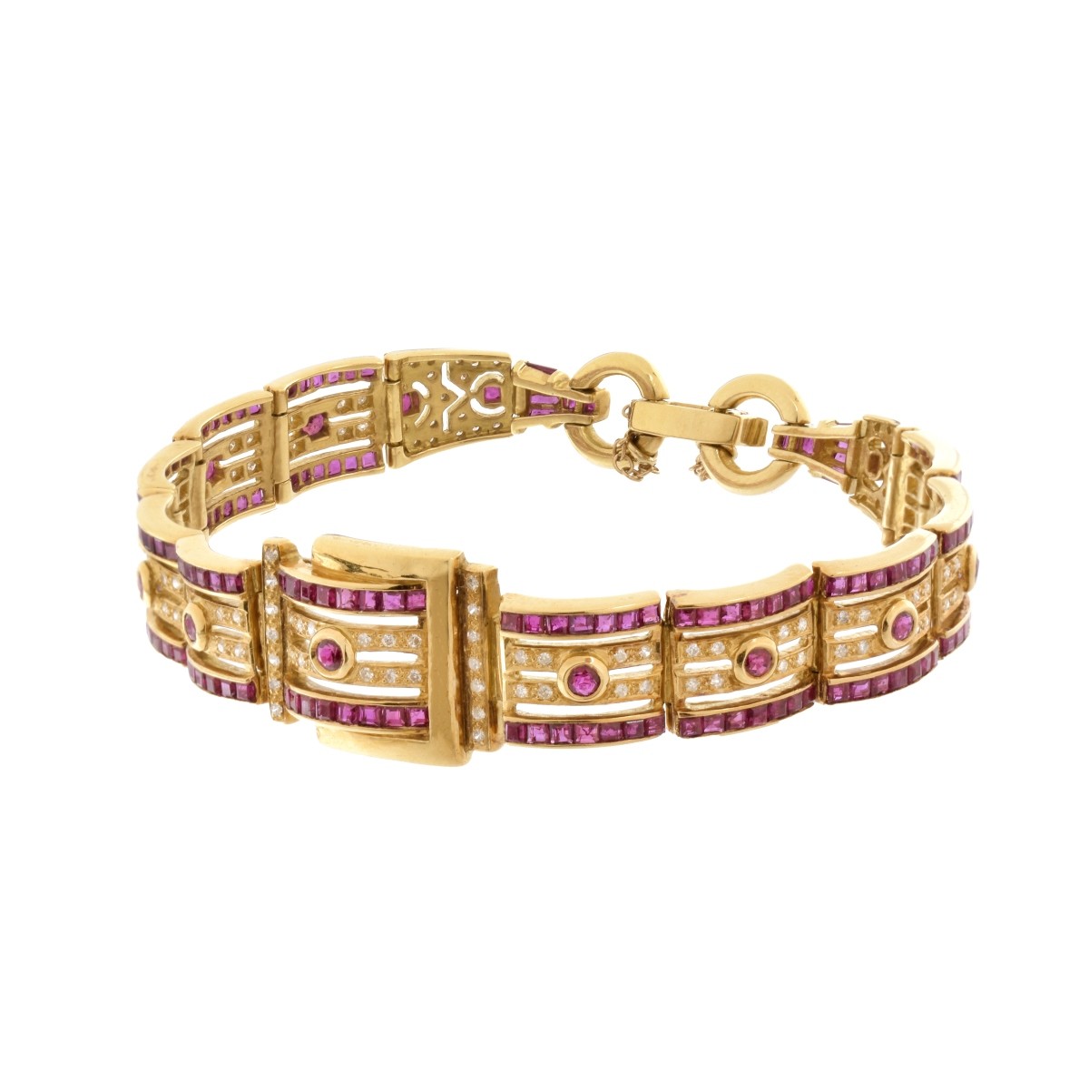 Ruby, Diamond and 18K Bracelet